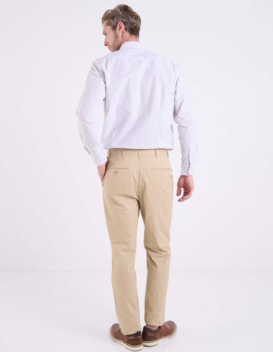 Pantalón de vestir regular de algodón para hombre 8