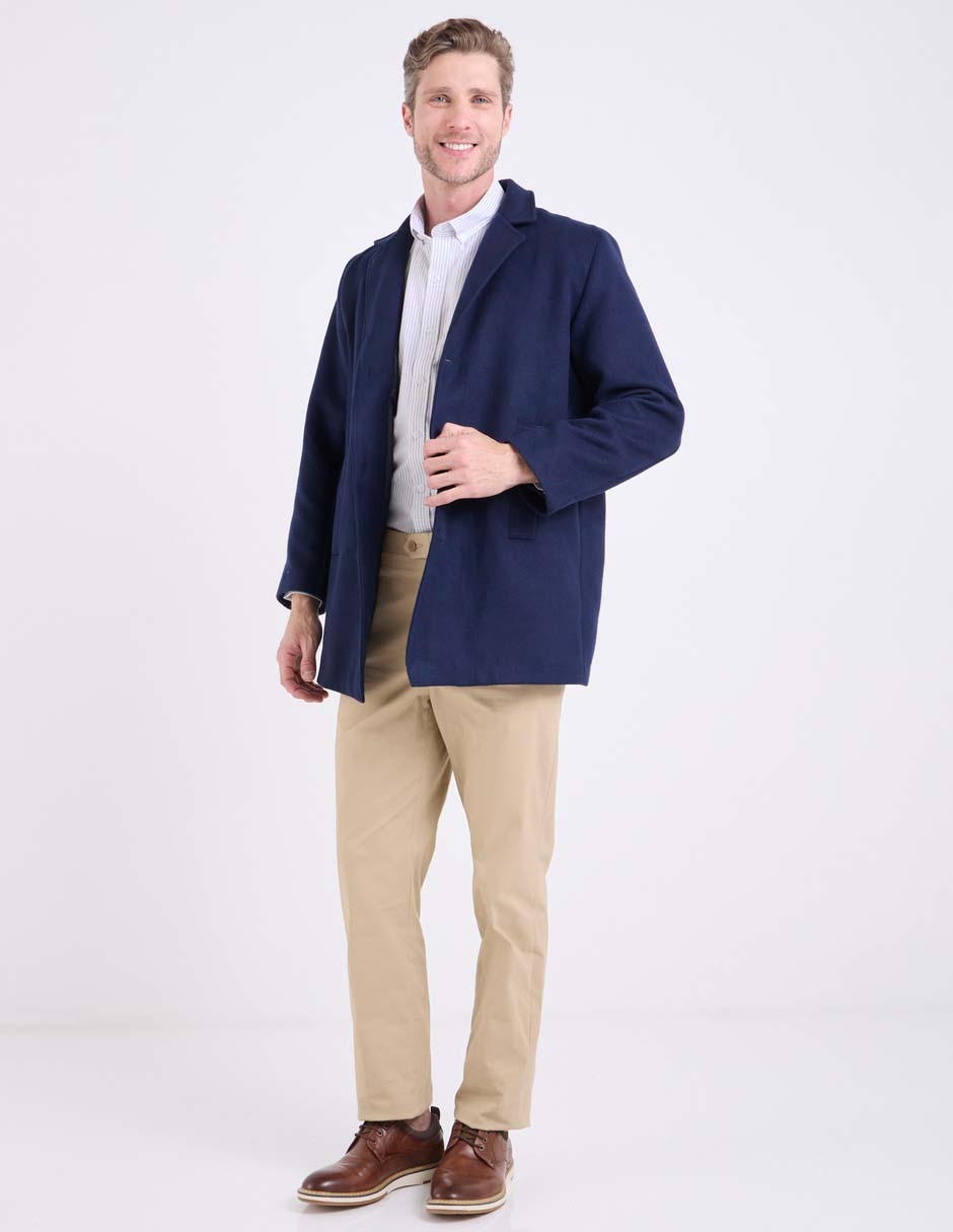 Pantalón de vestir regular de algodón para hombre 3