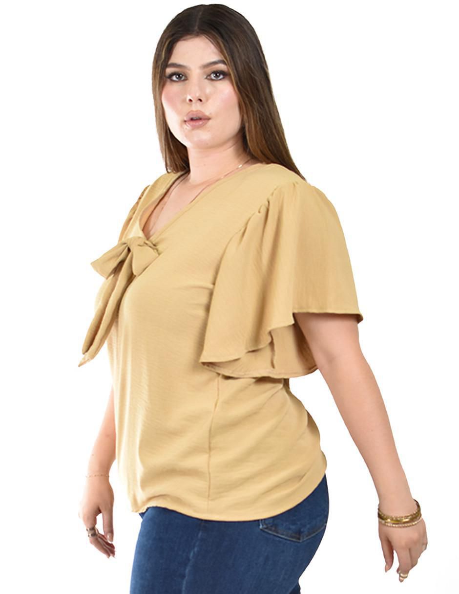 Blusa Roman Fashion manga corta para mujer