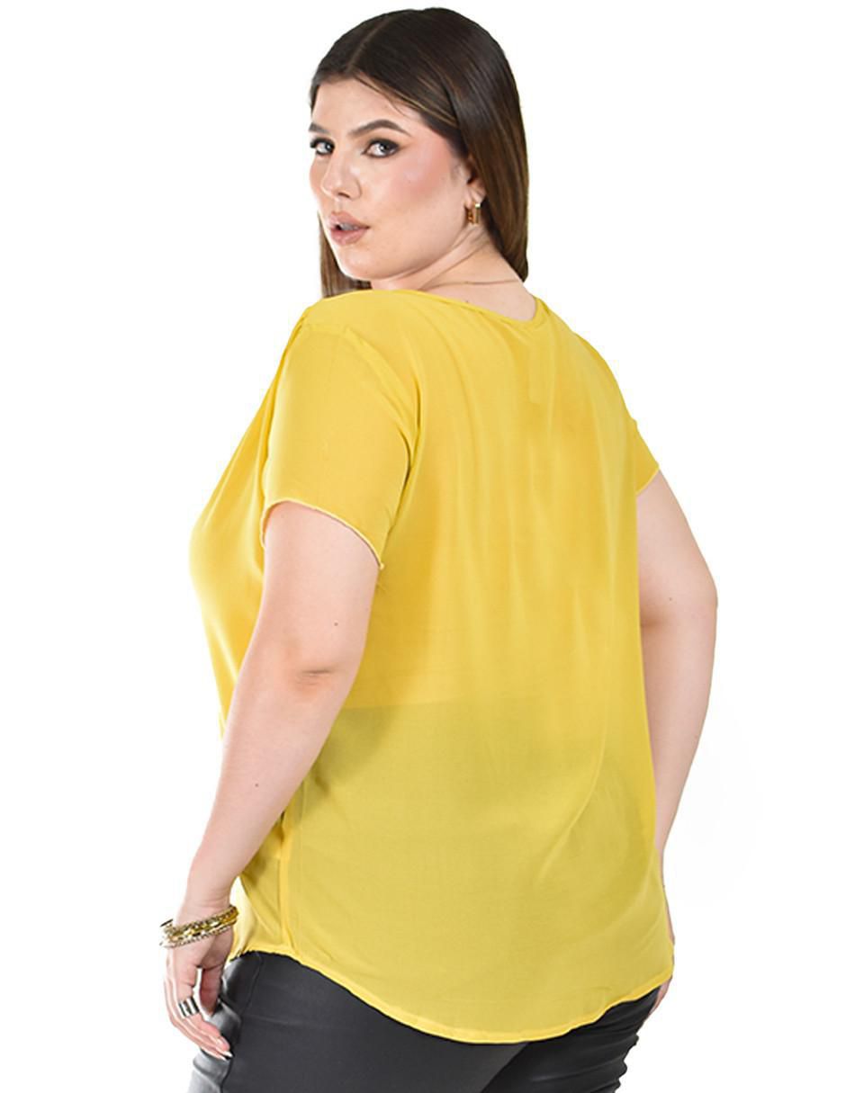 Blusa manga corta para mujer 7