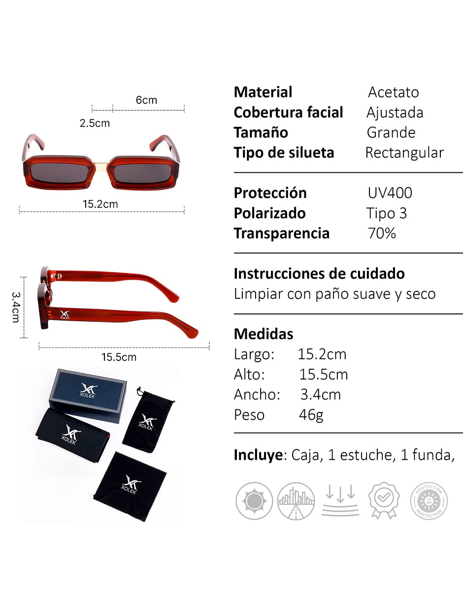 Lentes de sol Xolek Retro XO-105-RO unisex