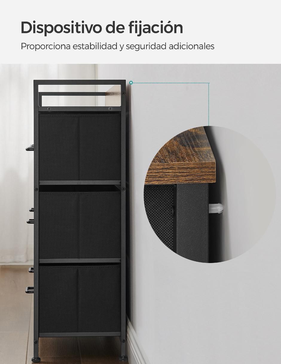 Cómoda Bellah de acero