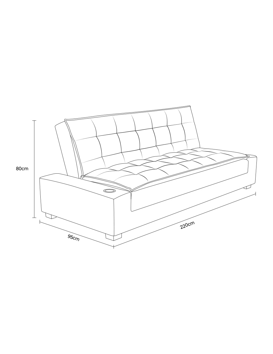 Sofá cama Confort de madera 5