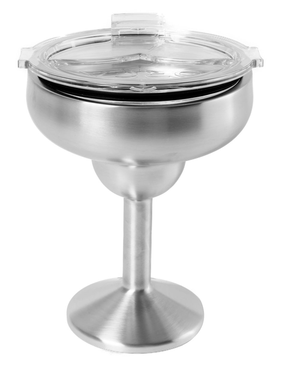 Copa térmica margarita Orca de acero inoxidable con tapa a presión 384 ml 4