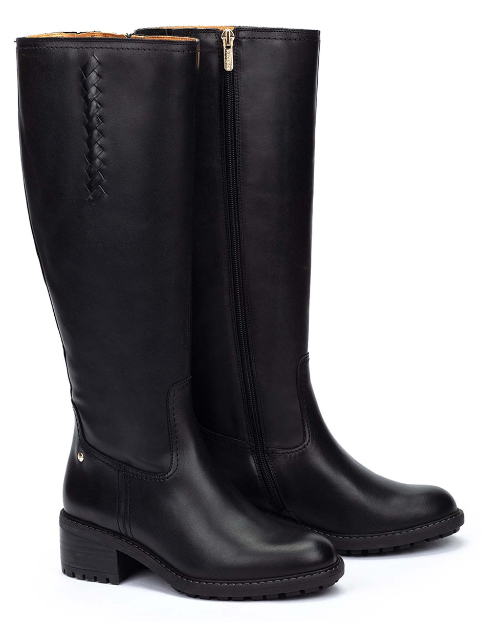 Bota a la rodilla de piel para mujer 4