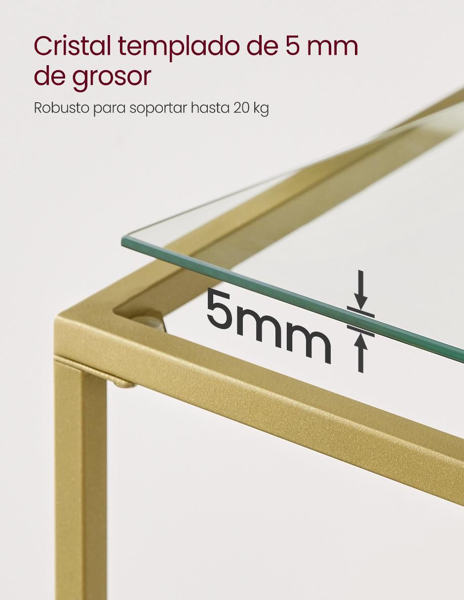 Mesa armable Baris de cristal 2