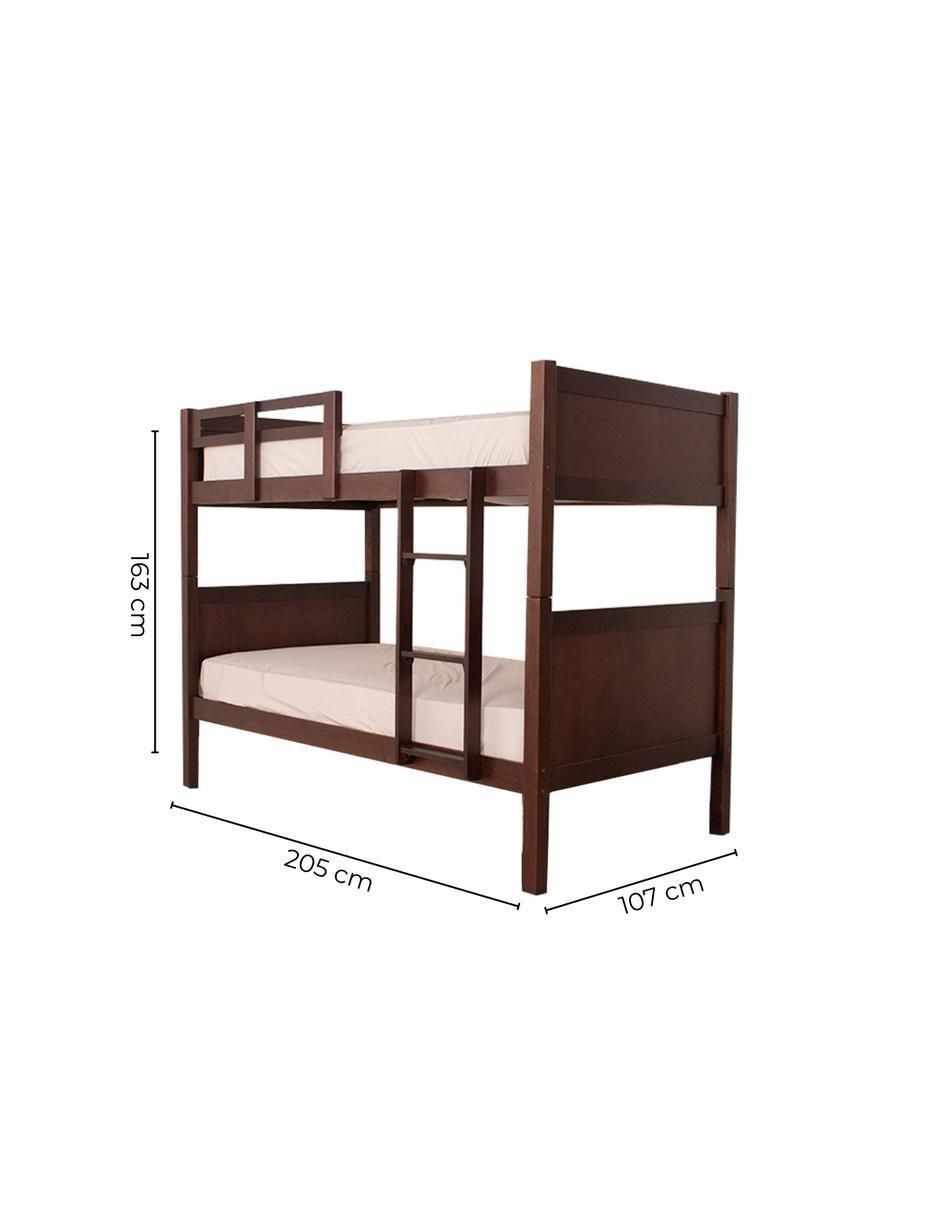 Litera Yuma de madera individual 6