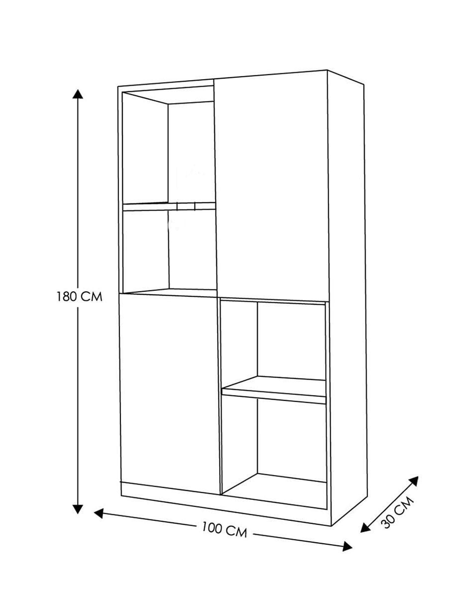 Librero armable de melamina 6