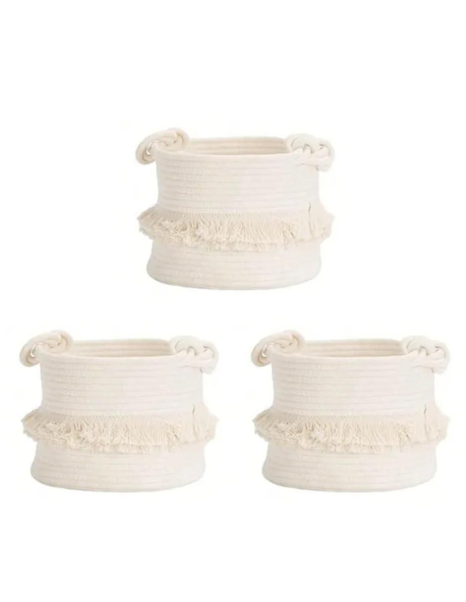 Set cesto multiusos de algodón