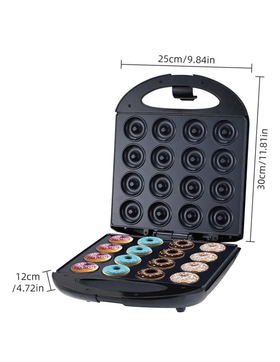 MÁQUINA DONAS DONUT MAKER 12 IQ, NEGRO 4