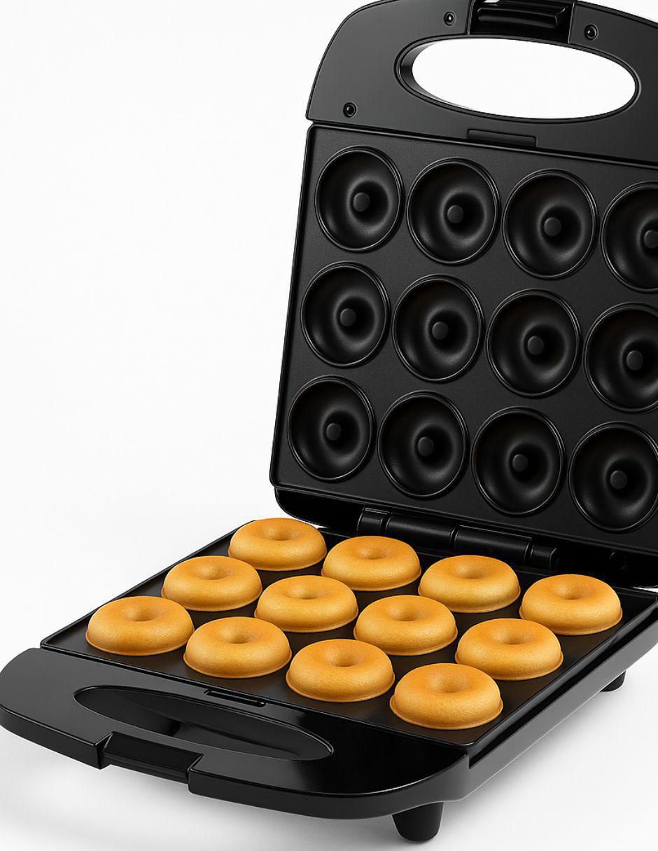 MÁQUINA DONAS DONUT MAKER 12 IQ, NEGRO 2