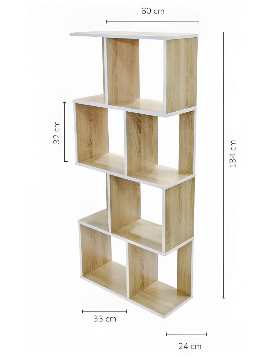 Librero armable de madera 5