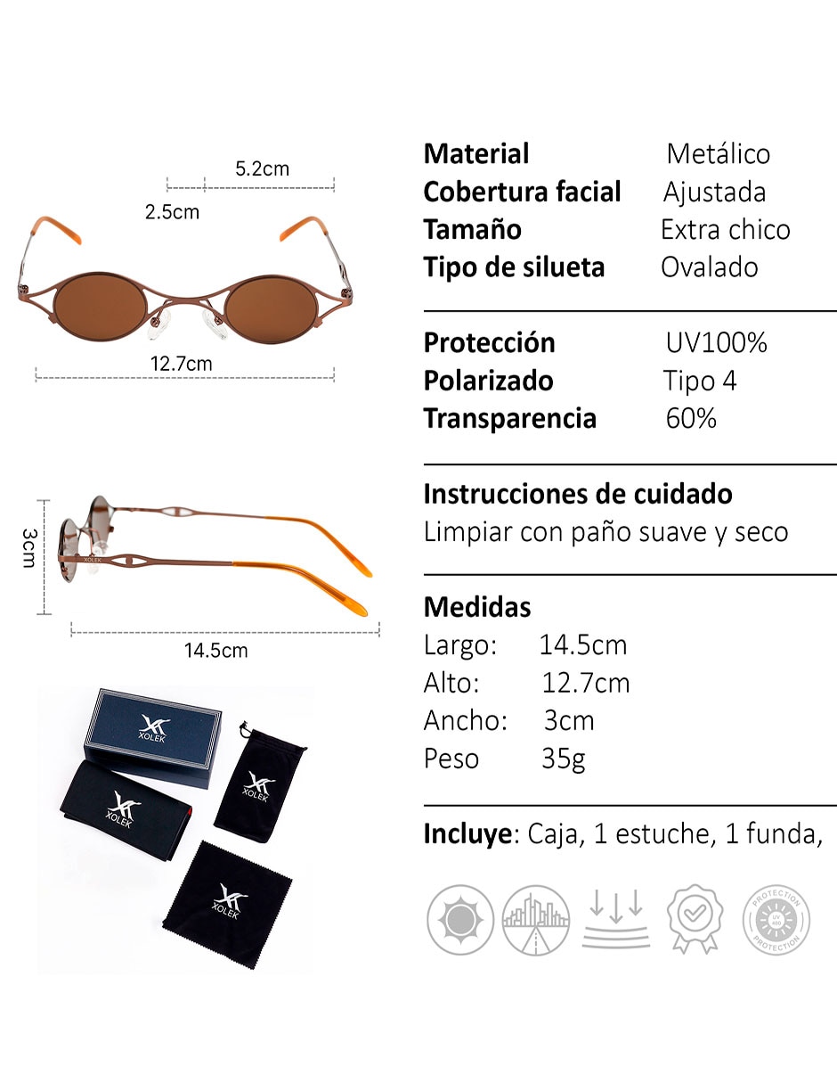 Lentes de sol Xolek Retro XO-143-C unisex