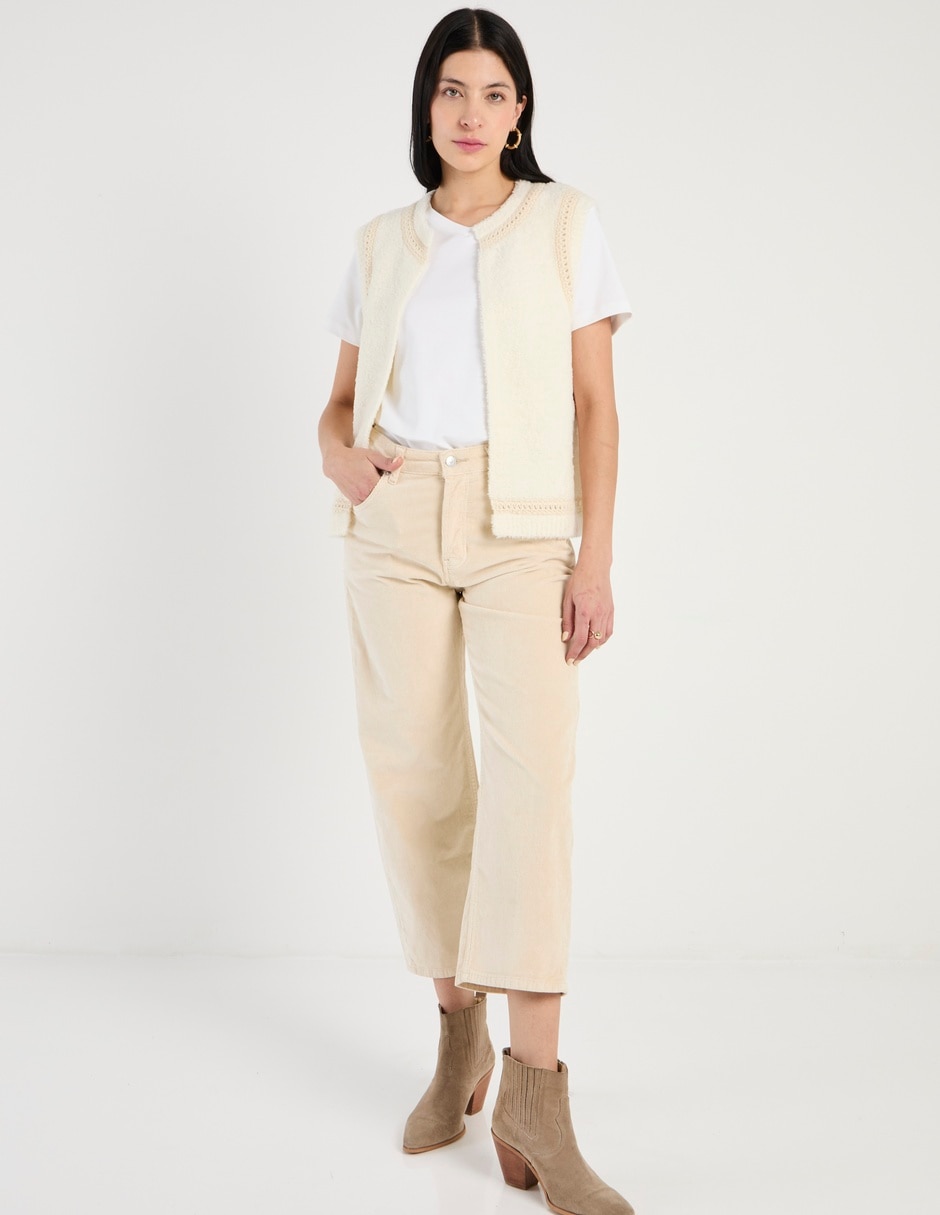 Pantalón carpenter wide leg para mujer