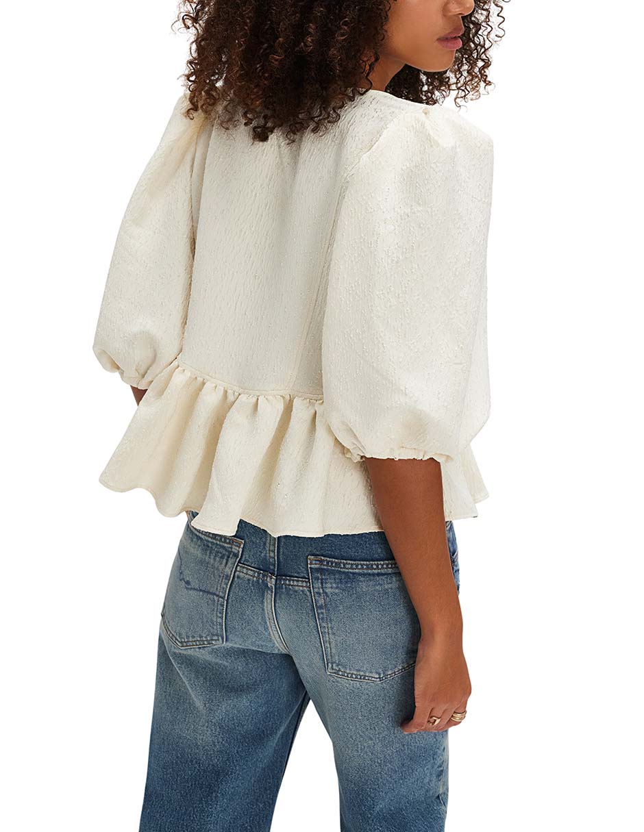Blusa manga al codo para mujer 4