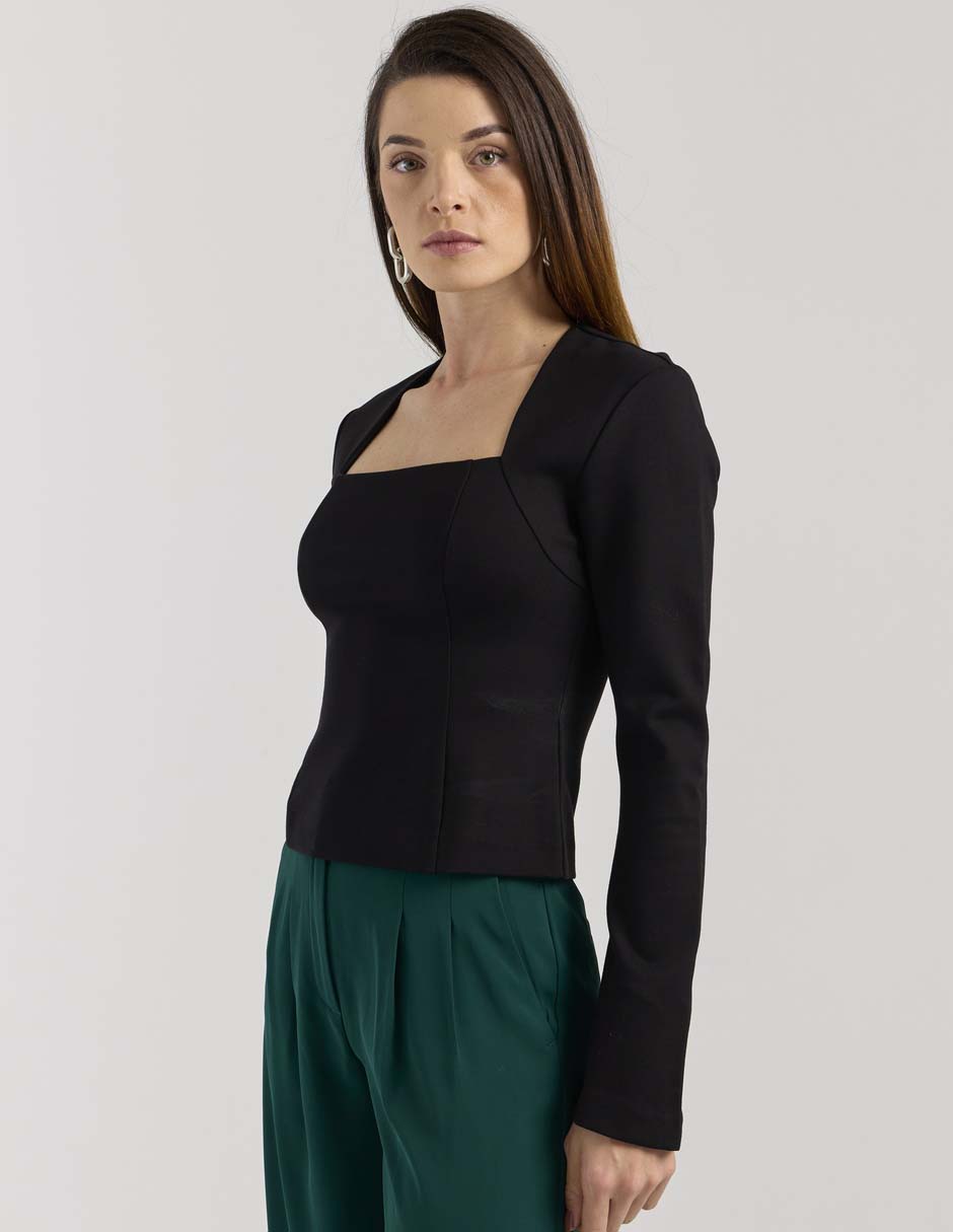 Blusa manga larga para mujer 9