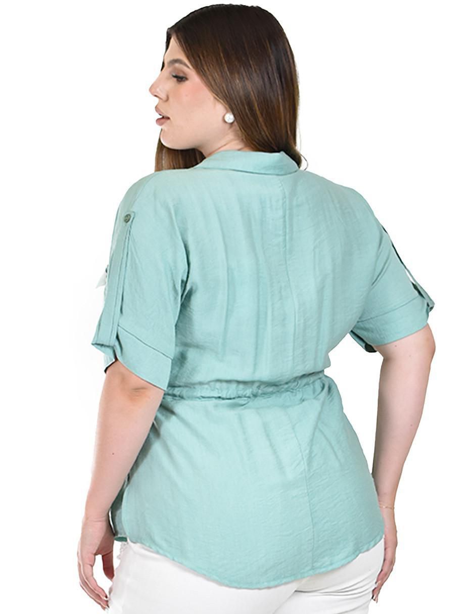 Blusa manga corta para mujer 7