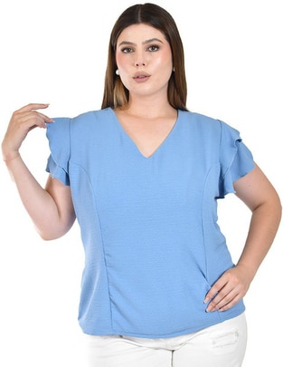 Blusa manga corta para mujer 1