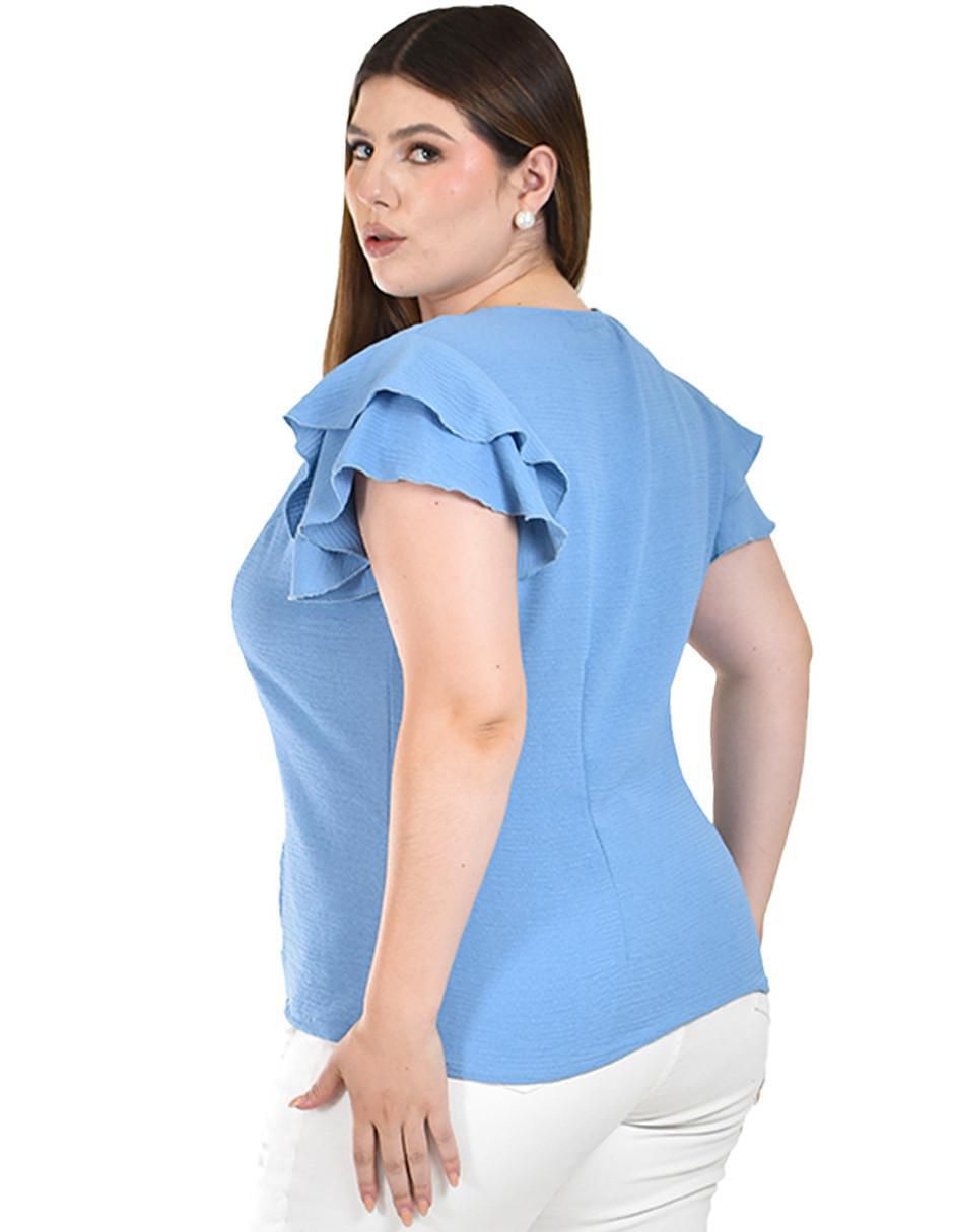 Blusa manga corta para mujer 7