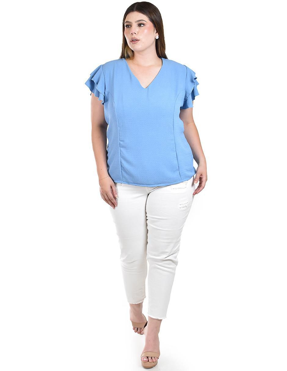 Blusa manga corta para mujer 8