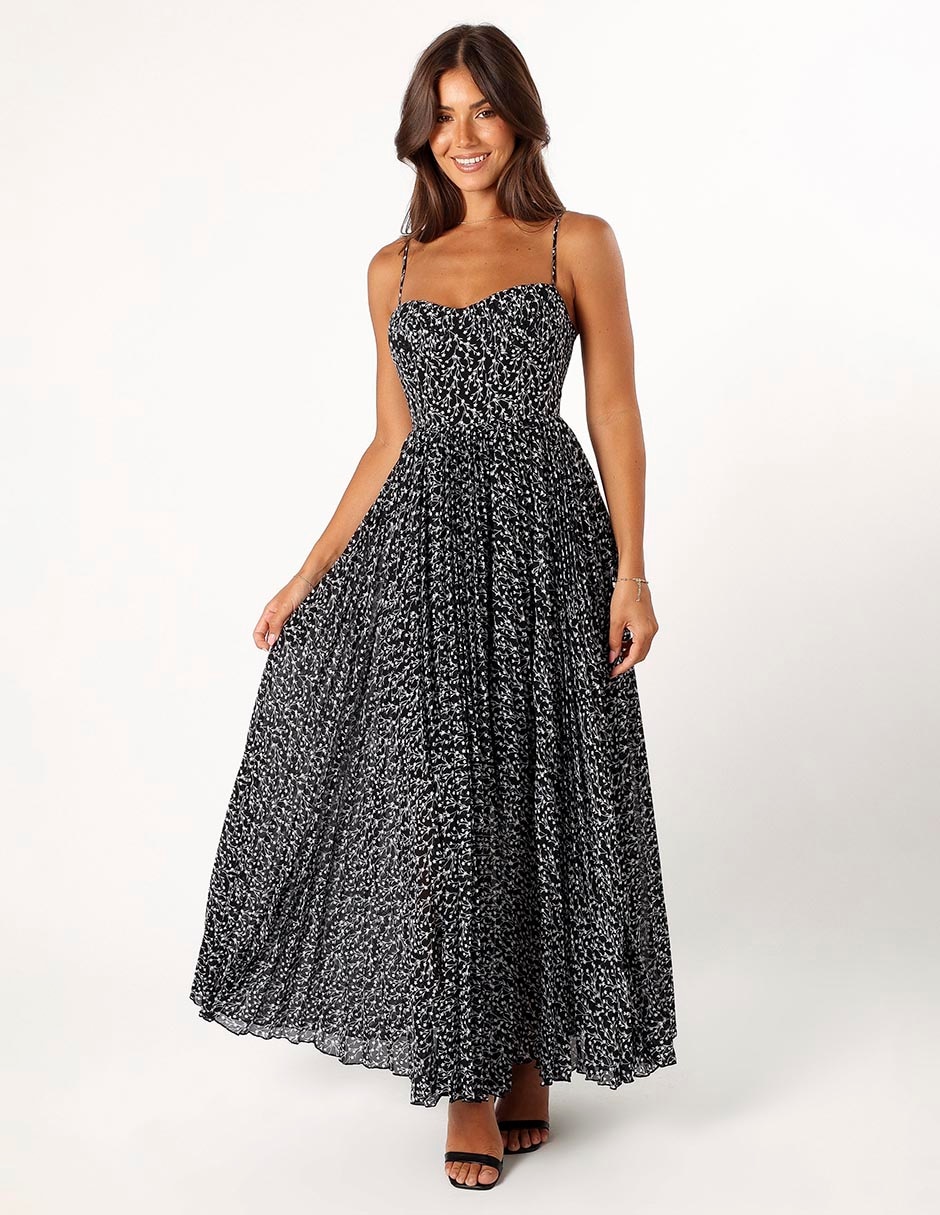 Vestido largo de fiesta escote Corazón