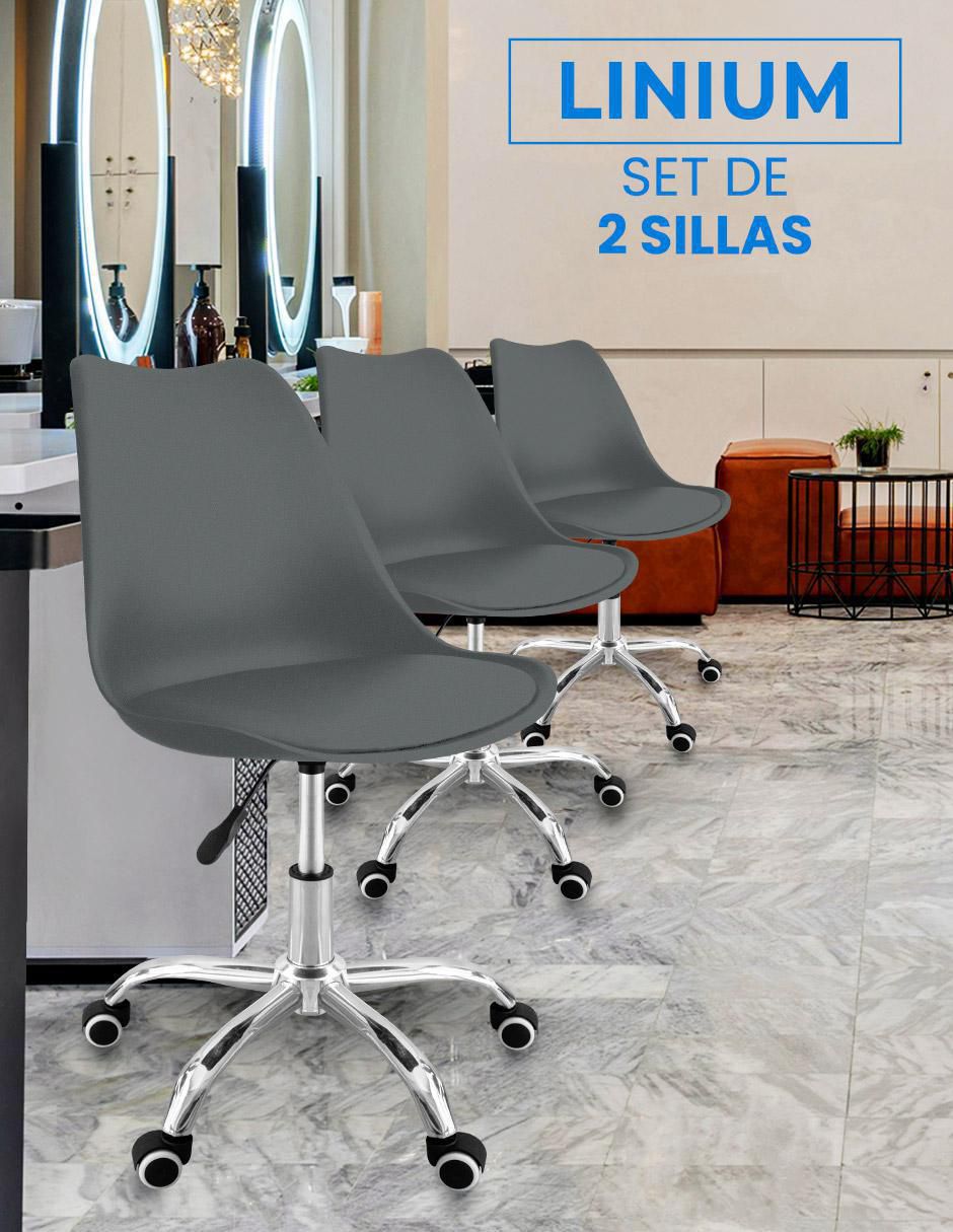 Set de sillas 2 piezas de plástico 2