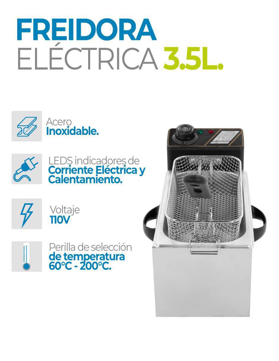 FREIDORA DE ACEITE CR, 3.5 L, PLATEADO 2