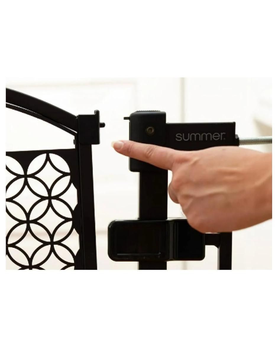 Puerta de seguridad de acero inoxidable para bebé 3