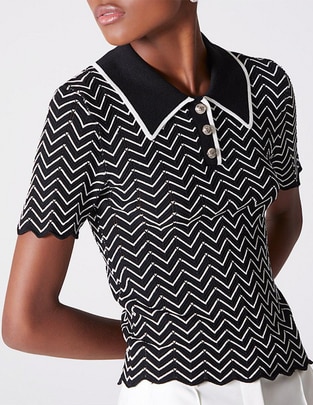 Playera tipo polo Studio F para mujer