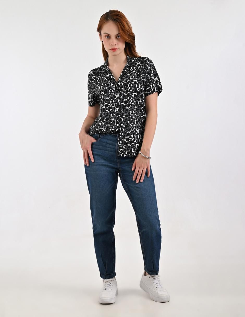 Blusa Supply manga corta para mujer
