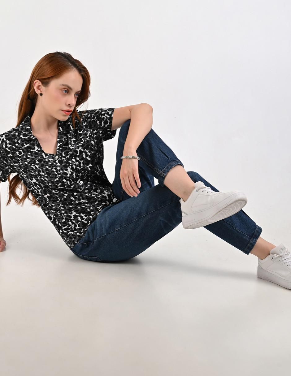 Blusa Supply manga corta para mujer
