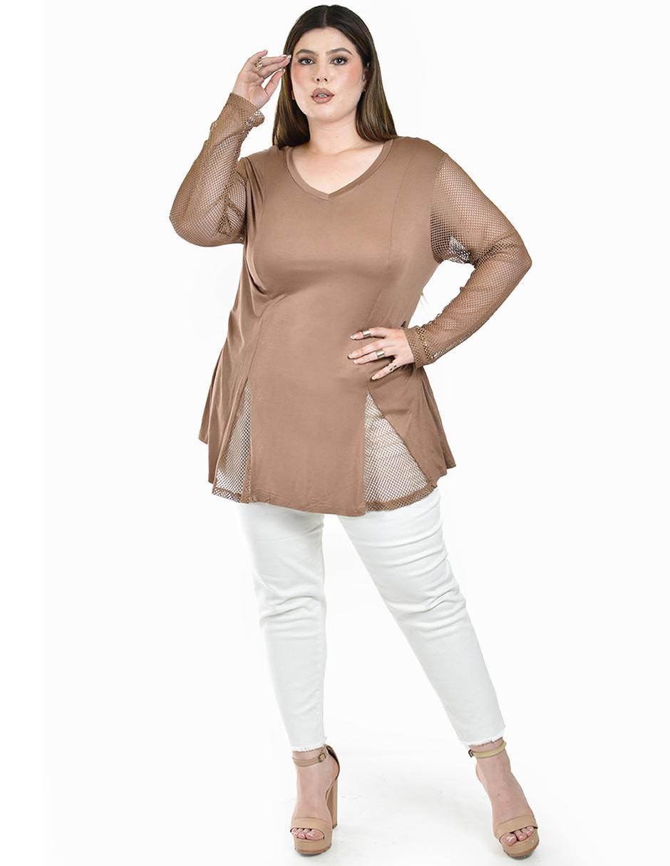 Blusa manga larga para mujer 8