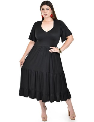 Vestido midi casual para mujer