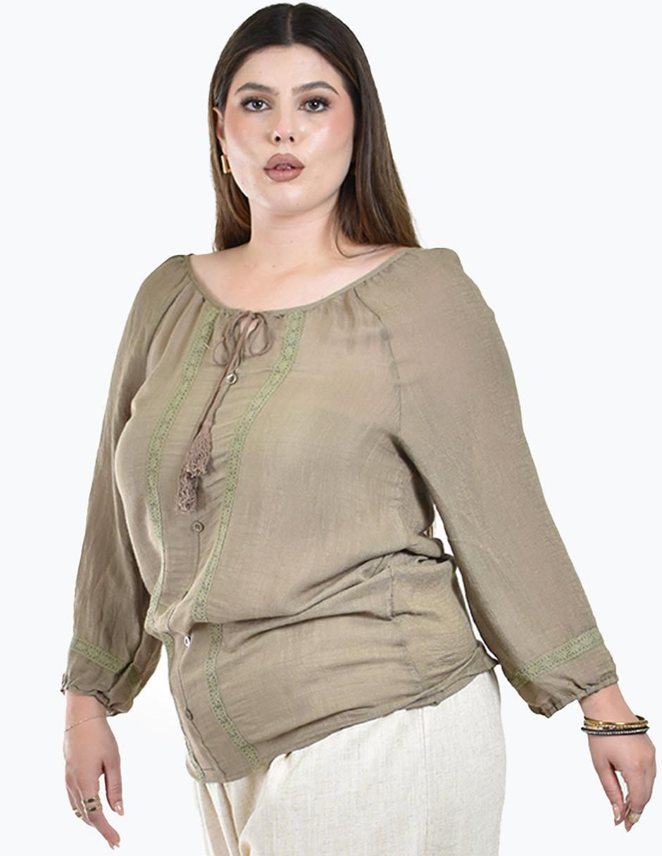 Blusa manga 3/4 para mujer 6