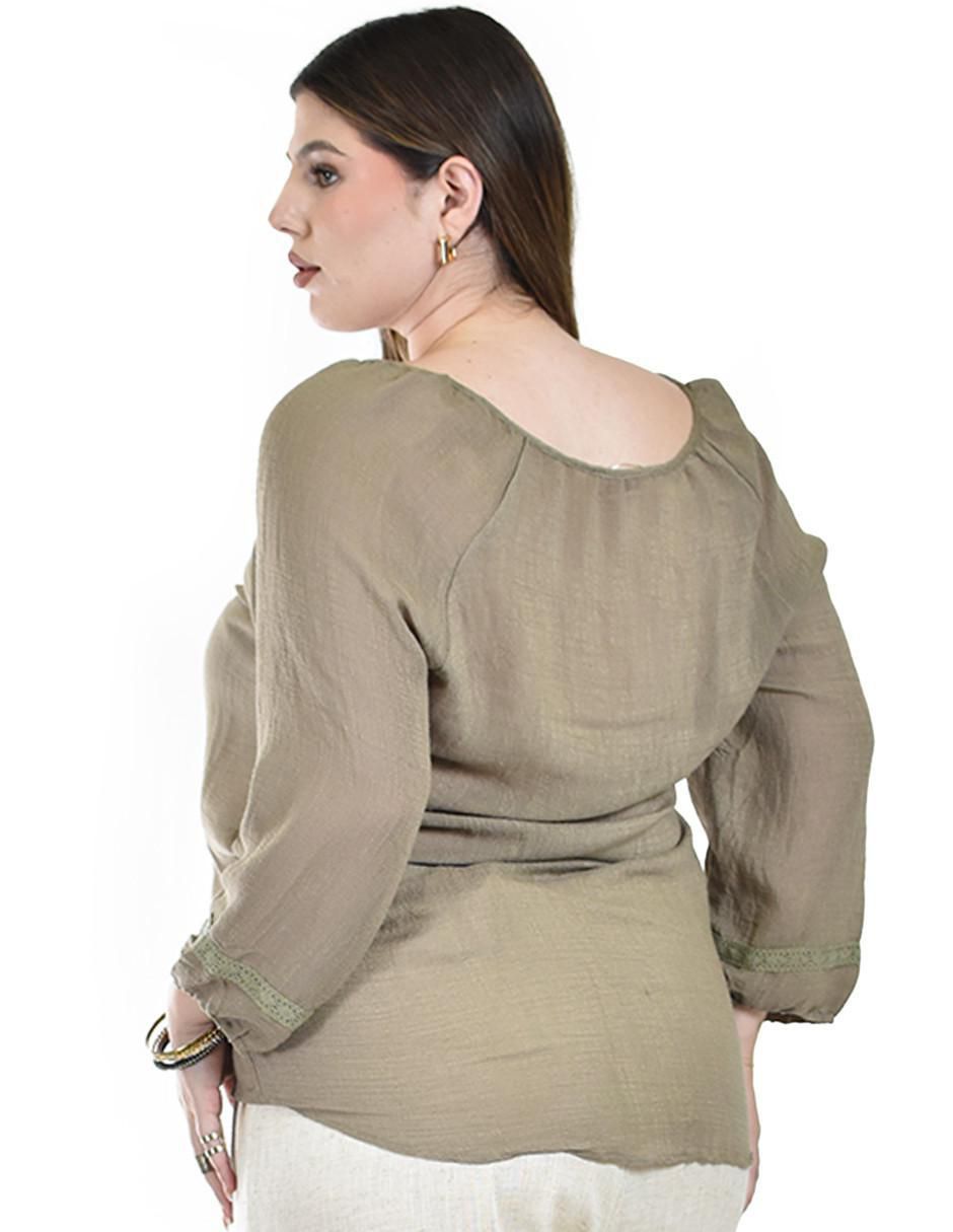 Blusa manga 3/4 para mujer 7