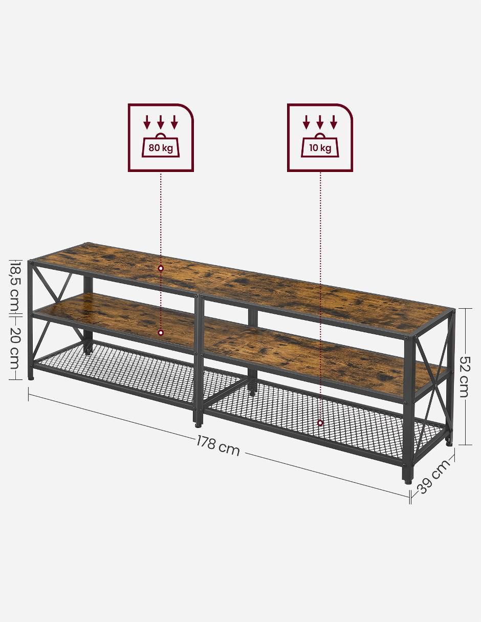Mueble de TV armable Dailen de madera 4
