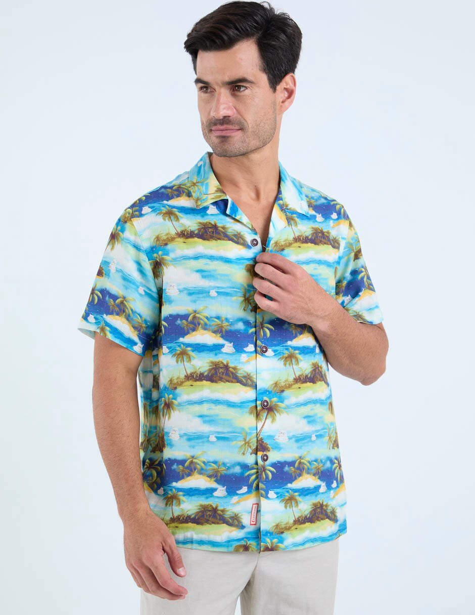 Camisa casual manga corta para hombre 2