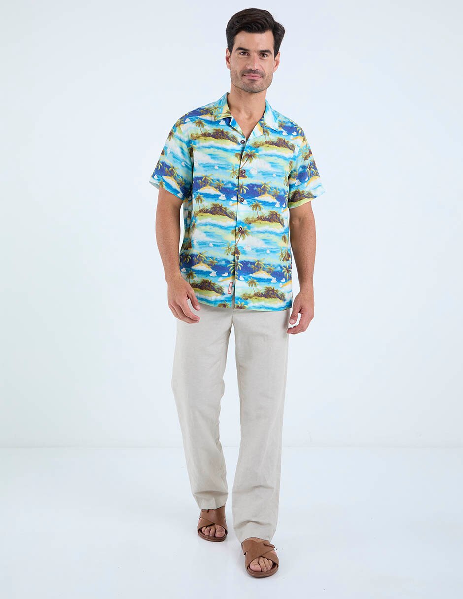 Camisa casual manga corta para hombre 3