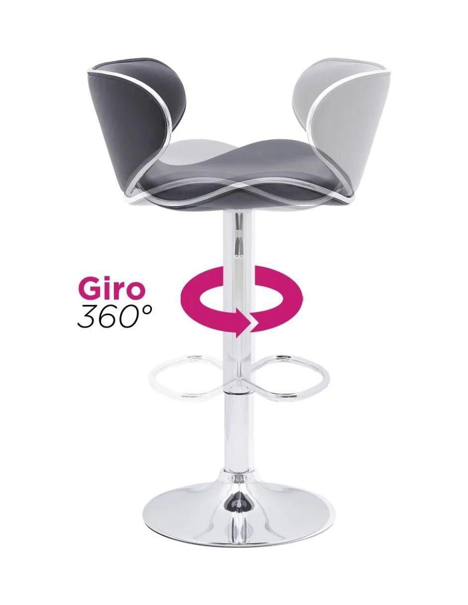 Silla alta set 2 piezas Para Barra de metal 3