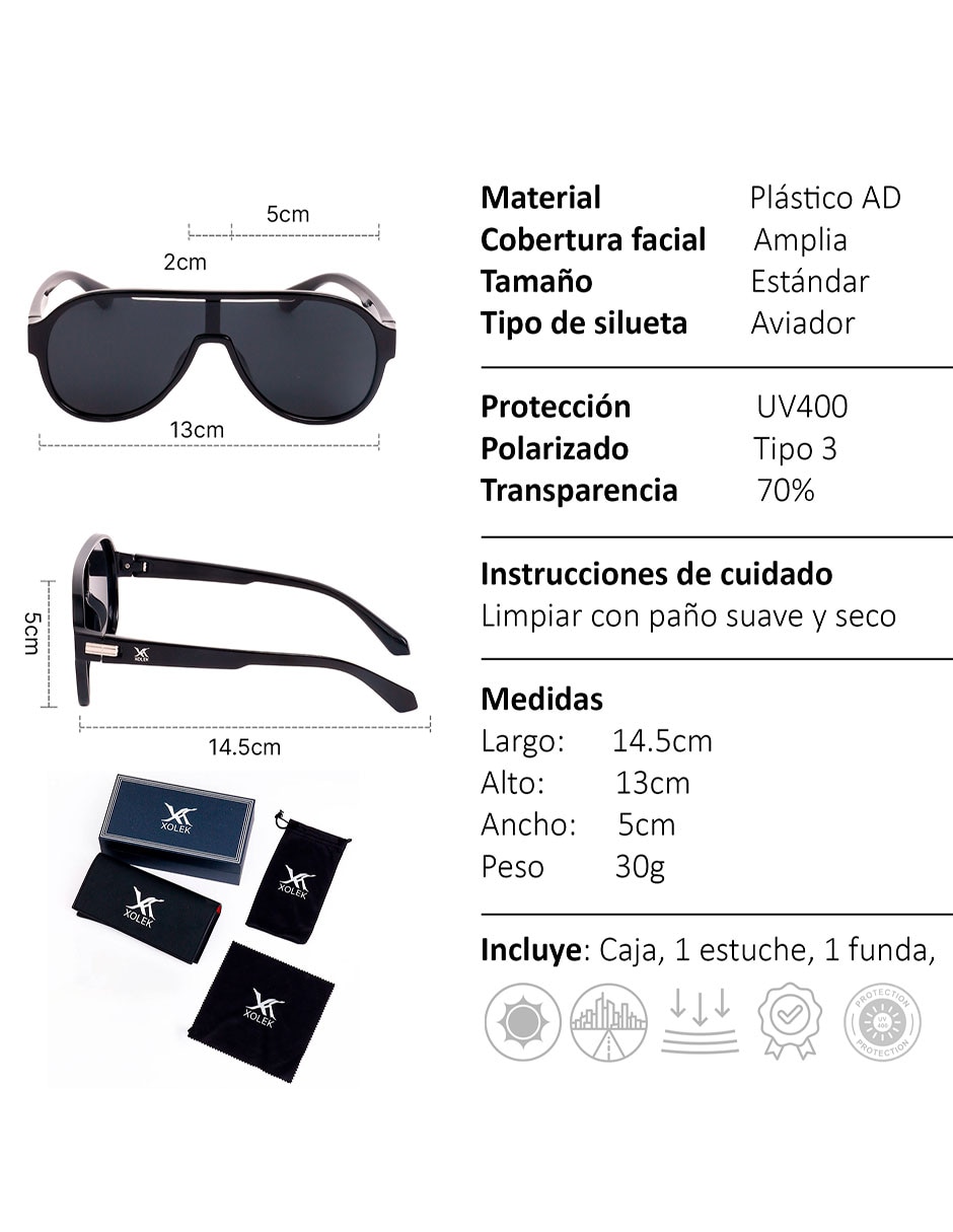 Lentes de sol Xolek Trend XO-157-N para hombre