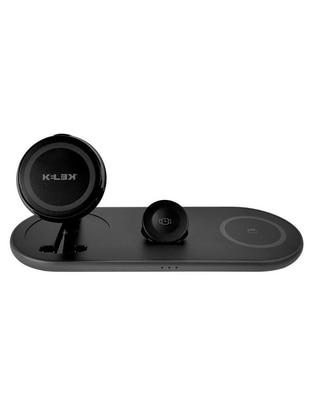 Cargador inalámbrico Kelek de 15 W USB + USB tipo C Q1-3-B1
