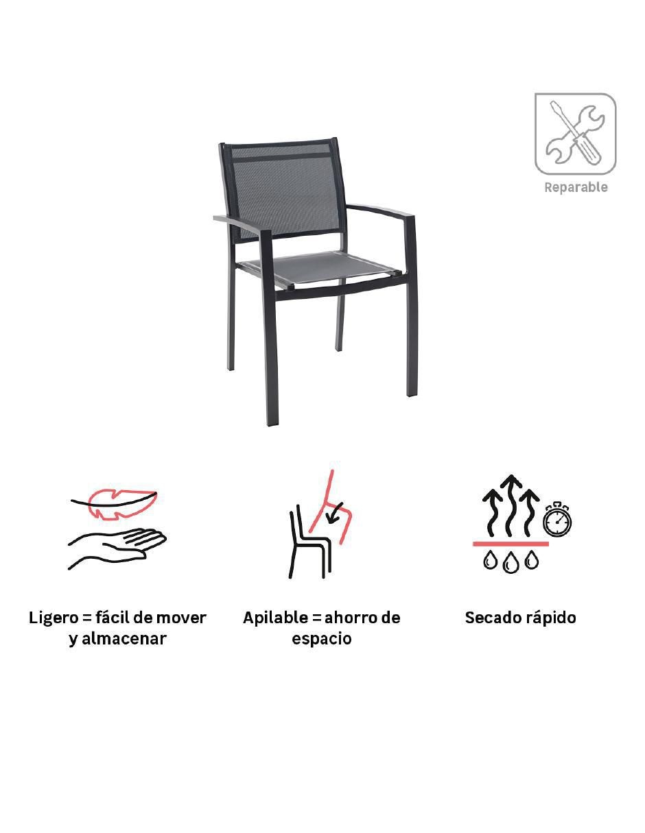 Juego de sillas 4 piezas 4