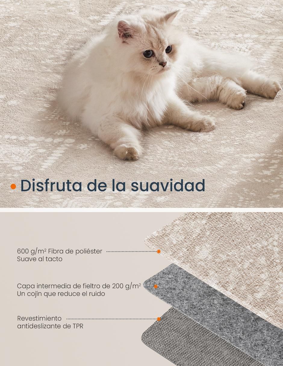 Alfombra para áreas múltiples Verina de pelo corto 3