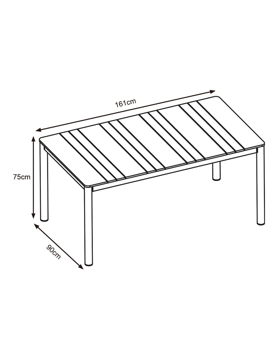 Mesa armable caribe 8