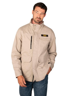 Chamarra cazadora impermeable con bolsillos para hombre