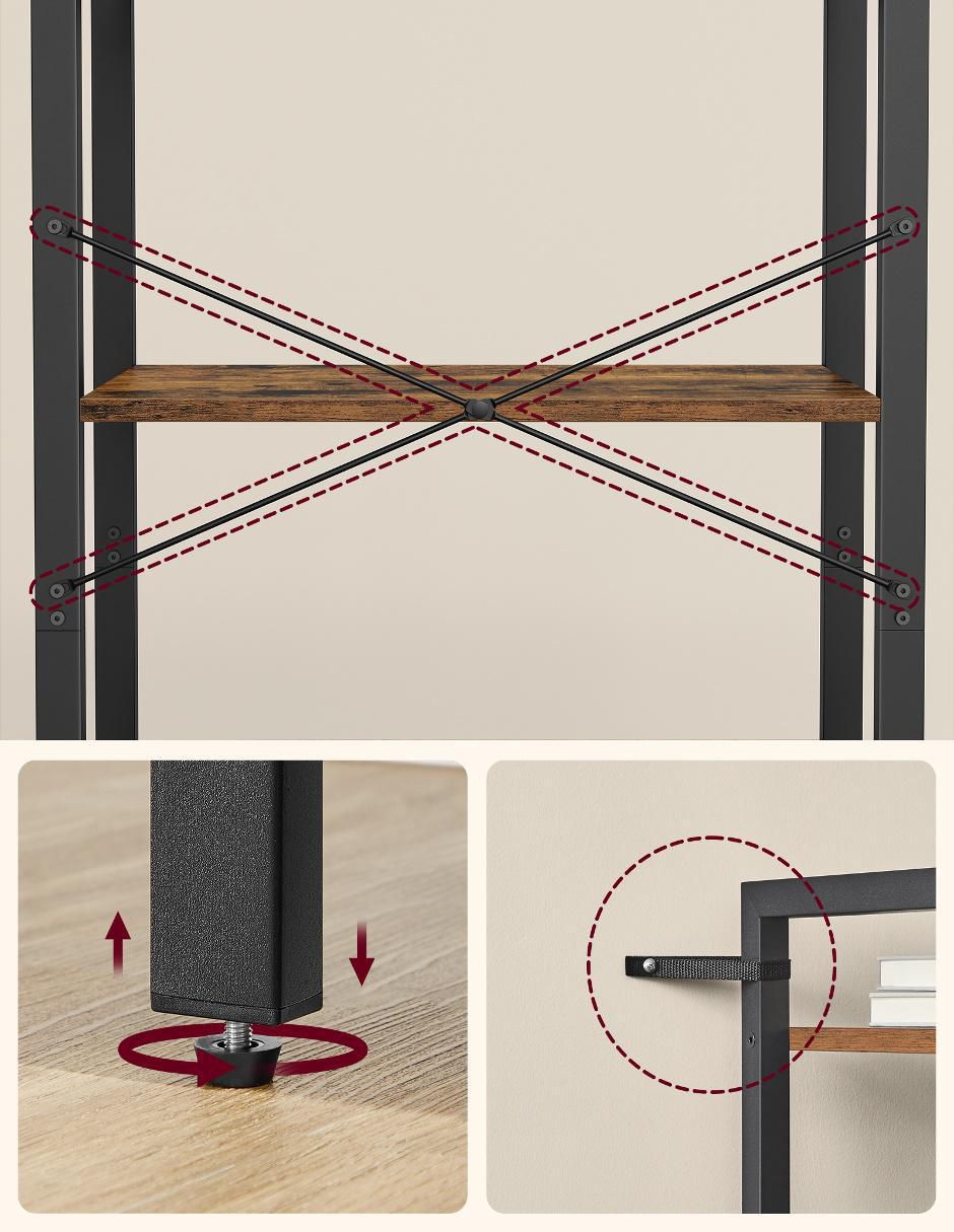 Librero armable Barnet de madera 2