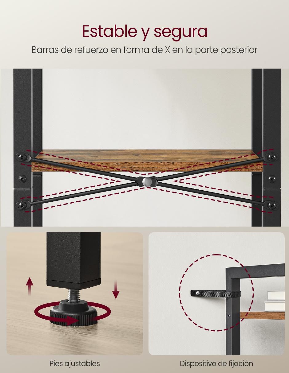 Librero armable Barnet de madera 2