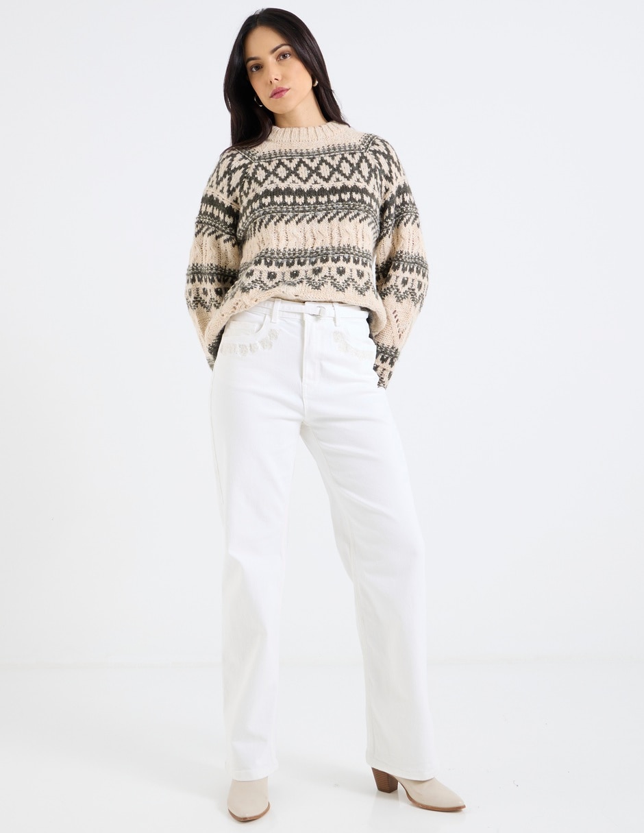 Jeans straight para mujer 6