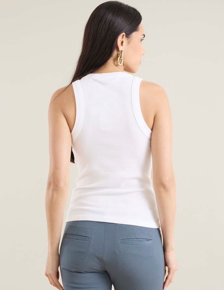 Playera tank cuello redondo para mujer 2