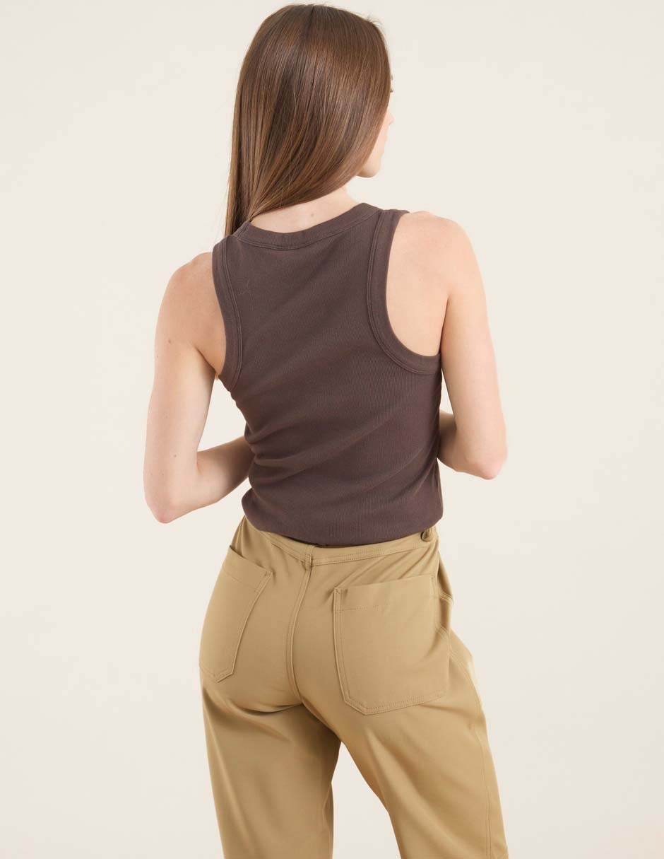 Playera tank cuello redondo para mujer 2
